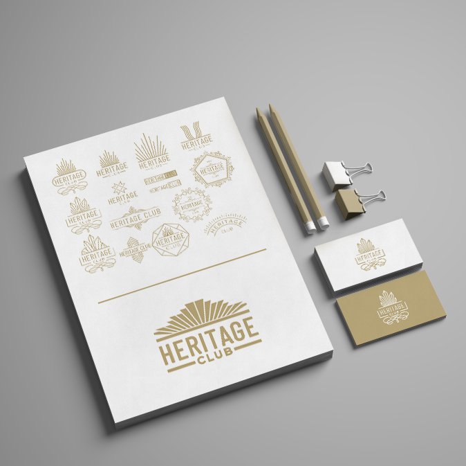 Ballet West Heritage Club brand identity stationery mockup